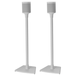 Floor Stands for Sonos One Pair- White Non-adjustable height by HiFi by Design